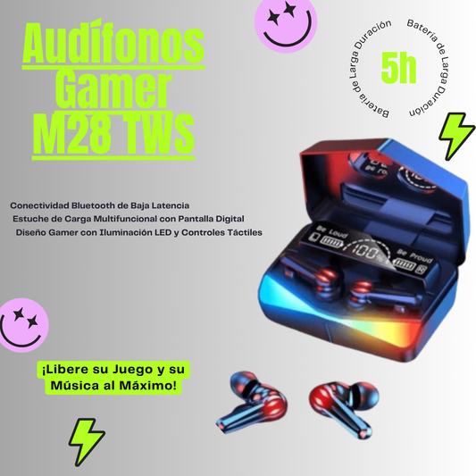 Audífonos Gamer M28 TWS
