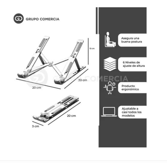 Soporte Premium de Aluminio Plegable